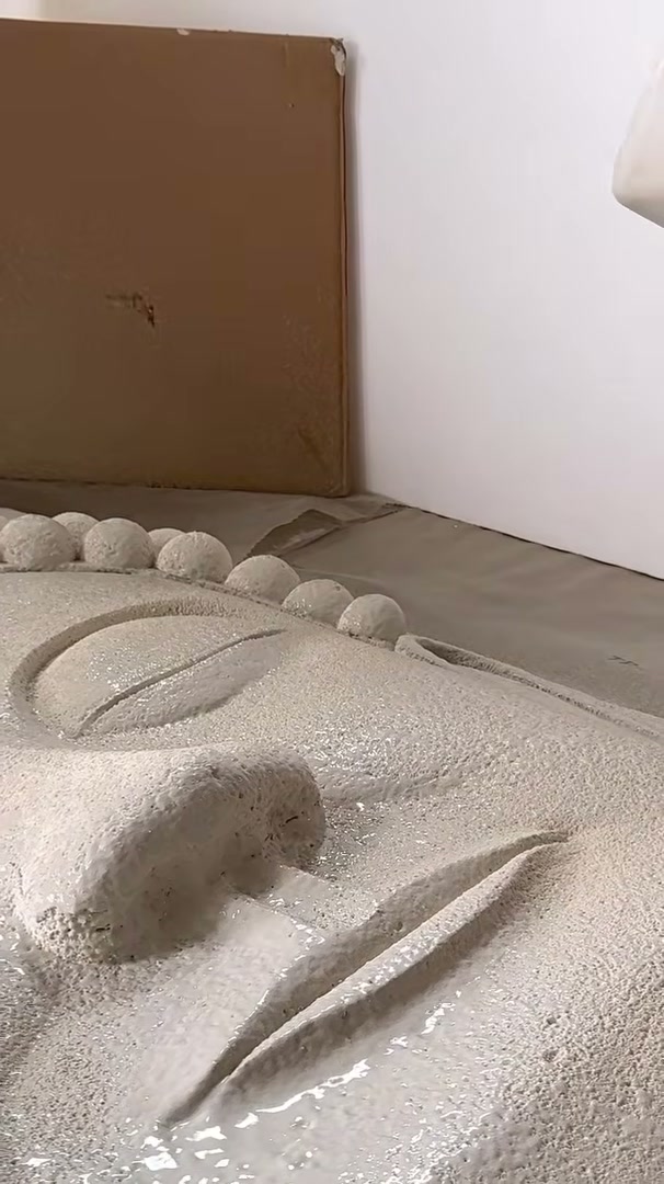 Escultura de Buda en EPS recubierta con ESTonetex Forte proyectado a pistola