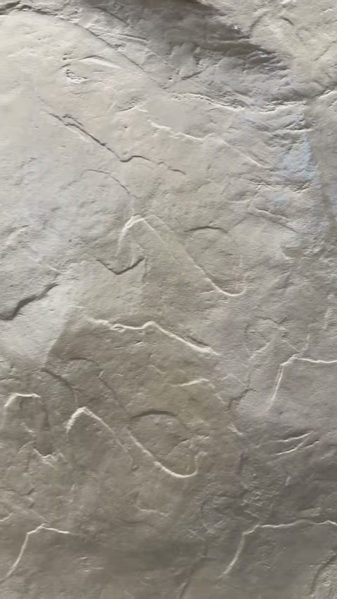 Textura de roca partida con aristas estampada con el molde MF3 sobre mortero ESTonetex TXT