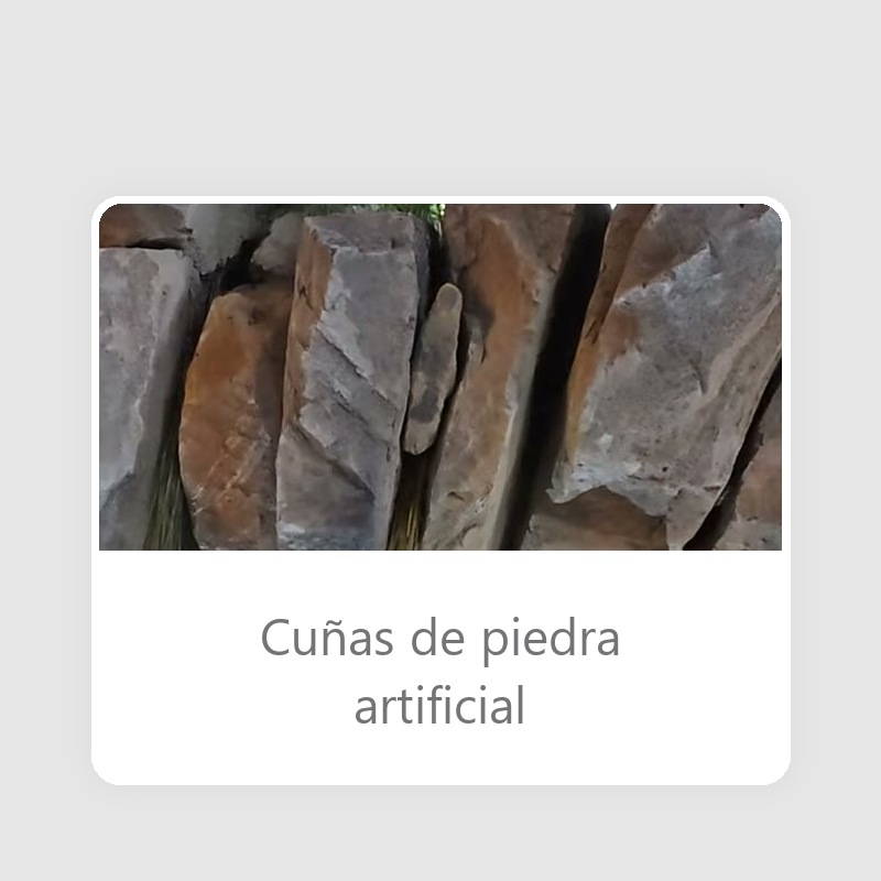 Como hacer cunas de piedra artificial para completar un muro de rocalla