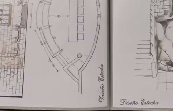 Cuaderno de planos Diseño Estecha de un proyecto de tematización
